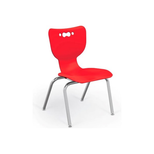 Mooreco Balt Hierarchy 14 Plastic Classroom Chair - Set of 5 - Red 53314-5-RED - main